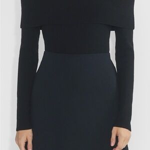 Aritzia Black Off-the-Shoulder Sweater